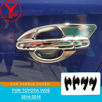 Kapı Kolu kase kapağı Araba Yan El Koruyucu Sticker Toyota Vios Sedan 2014 2015 2016 Araba Parçaları Aksesuarları YCSUNZ