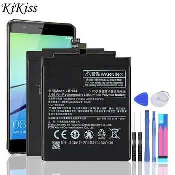 Xiao mi için Yeni Telefon Pil BN34 Xiao mi kırmızı mi 5A 5.0 