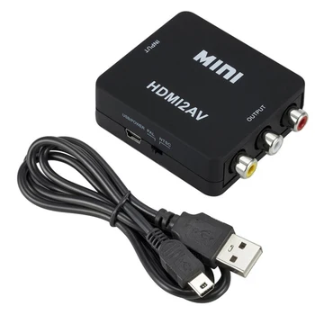 1080P HD HDMI Anahtarı Bilgisayar Monitörü Mini Adaptör video değiştirici Dönüştürücü Kutusu Desteği Dizüstü TV PS3 / 4 DVD kablo ayırıcı