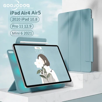 ıPad Hava 4 için Kılıf Hava 5 için iPad Pro 11 Pro 12 9 2022 12.9 Mini 6 2021 Funda Çapa Manyetik bağlantı için iPad Pro 12 9