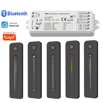 Tuya akıllı Bluetooth Led Denetleyici 12V 24V CCT RGB RGBW RGBCW RGBCCT Tek Renkli Şerit Kontrolü Akıllı Yaşam APP Uzaktan Alexa