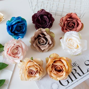 100 Adet Yapay Çiçekler İpek Güller Toptan Karalama Defteri Gelin Aksesuarları Gümrükleme Düğün Ev Dekorasyon Noel Çelenk