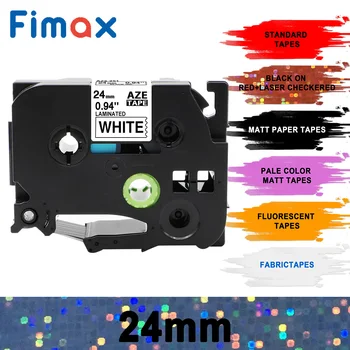 Fimax 1 Paket İçin Uyumlu TZe651 TZe-251 TZE-451 P-touch Etiket makinesi tze-651 Siyah Sarı TZe-151 TZe-251 tze-551