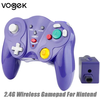 Vogek 2.4 G Kablosuz Oyun Denetleyicisi Nintendo Oyun Ana NGC, Kablosuz Joypad Gamepad Kolu Gamecube Olacak / Wii U Ana Bilgisayar