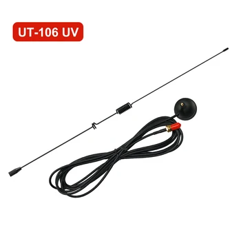 Araba Manyetik SMA-Kadın Anten UT - 106UV Dual Band VHF/UHF Walkie Talkie Antenler İçin Boafeng UV-5R BF - 888S UV-82 Radyo Antenne