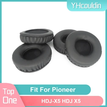Kulak yastıkları Pioneer HDJ-X5 HDJ X5 Kulaklık Earcushions PU Yumuşak Pedleri Köpük Kulak Pedleri Siyah