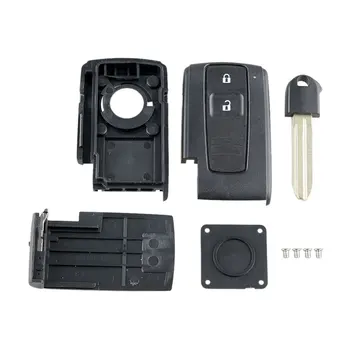Araba Uzaktan Boş anahtar kapağı kılıfı Kabuk 2 Düğme Mini Uzaktan Anahtar Kutu Uzaktan Anahtar Kutu Toyota Prius Corolla Verso İçin Toy43 Bıçak