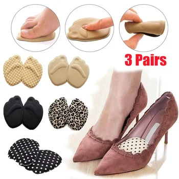 3 Çift Kullanışlı Taban Yüksek Topuk Ayak Yastıkları Ön Ayak Kaymaz Taban Nefes ayakkabı Kadın Koruma Ayak Pedi Destekler Ekler