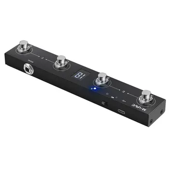 Merkezi Kontrol Kablosuz Şarj Edilebilir 4-key Taşınabilir Merkezi Kontrolörleri Ayak Pedalı APP gitar pedalları Kontrol