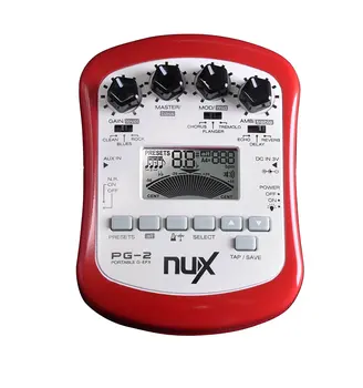 NUX PG-2 Taşınabilir Elektro Gitar Tuner Metronom Gürültü Kapısı ile Çok Efektli İşlemci