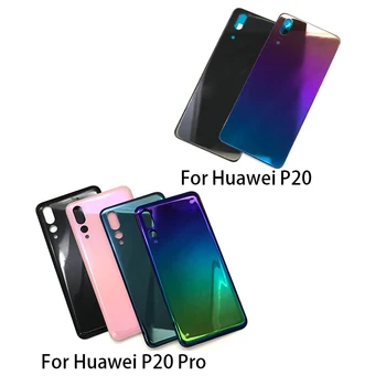 Yeni arka pil Kapağı Cam İçin Huawei P20 Pro Yapışkanlı Etiket İle