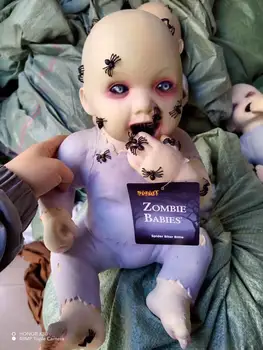 Zombi bebekler şekilli kalıp oyuncaklar Bebek Zombi Korkunç Hayalet Bebekler Bebek Perili Cadılar Bayramı Dekor Sahne Malzemeleri