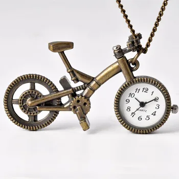6033 Moda cep saati bisiklet modeli Shi Ying cep saati retro erkek ve kadın kolye kolye antika cep saati
