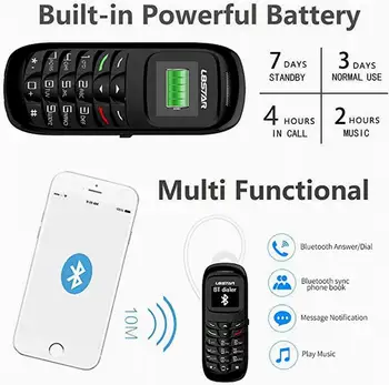 Dayanıklı L8Star Mini Telefon Kilidini Gtstar BM70 BM70 BM70 Sihirli Ses GSM cep telefonu Bluetooth Dialer Mobil Kulaklık İle MP3