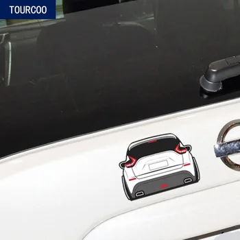 Nissan Murano için Bagaj Kapağı Su Geçirmez Dekor Sticker Araba Siluet Sticker