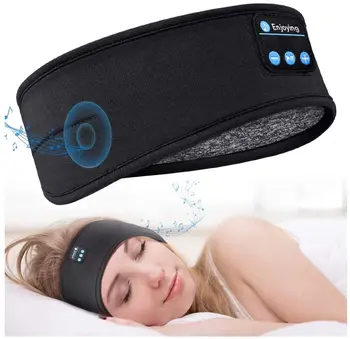 Bluetooth Uyku Kulaklıklar Spor Bandı İnce Yumuşak Elastik Rahat Kablosuz Müzik Kulaklık Göz Maskesi Yan Uyuyan için