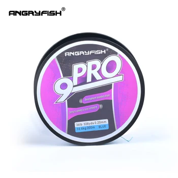 Angryfish Yeni Pro 9x300 M / 500 M Örgülü olta Süper Güçlü PE Düşük Bellek Tiner Çapı Geliştirilmiş Örgülü Hattı