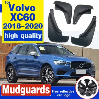 4 Adet Ön Arka Araba Çamur Flaps Volvo XC60 2018-2020 Mudflaps Splash Muhafızları Çamur Flep Çamurluklar Aksesuarları 31435990/31435991