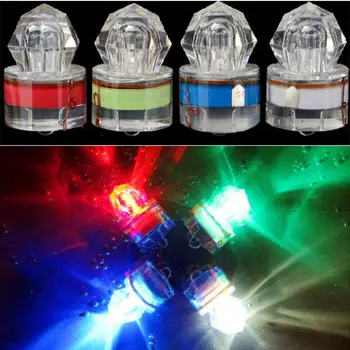 Renkli ABS Mini LED su geçirmez balıkçılık yem ışık LED derin bırak sualtı zoka lamba ışıkları yem yem kalamar Strobe