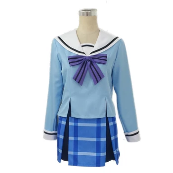 Mutlu Şeker Hayat Cosplay Kostüm Matsuzaka Satou Cosplay Koube Shio Çünkü Kadın Kostüm Kız Okul Üniformaları Denizci Takım Elbise