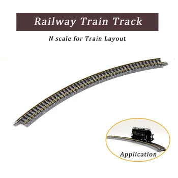 1:160 N Ölçekli Model Tren Parça Plastik Demiryolu Model Tren Oyuncak Minyatür Diorama Tren Sahne Yapma Malzemesi demiryolu rayı Kiti