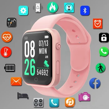 Y68 Pro 1.3 inç renkli ekran Bluetooth Dijital kadın Saatler adımsayar Uyku İzleme akıllı saat Erkekler çocuklar saat hodinky