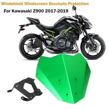 Kawasaki Z900 2017 2018 2019 Ön Cam Cam Kalkanı Visor Ön Ekran Moto Alüminyum rüzgar deflektörü Dekorasyon