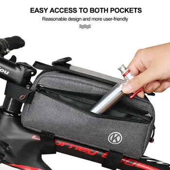Yağmur geçirmez Bisiklet Dokunmatik Ekran çanta çerçevesi Ön Üst Tüp Bisiklet Çantası Yansıtıcı 6.5 in telefon kılıfı Çanta MTB Bisiklet Aksesuarları