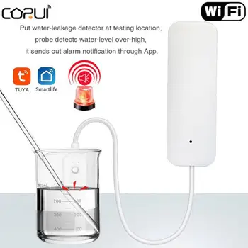 CORUI Wifi Kaçak Dedektörü Su Dedektörü Kaçak Sensörü Akıllı ev Alarmı Tuyasmart Akıllı Yaşam APP Sel Uyarı Taşma Güvenlik