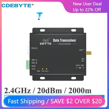 CDEBYTE 2.4 GHz RS485 RS232 Dönüştürücü Kablosuz Veri Alıcı Modülü E34-DTU-2G4D20 2.4 GHz GPRS DTU RF verici alıcı
