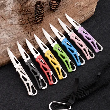 8 Renkler Taşınabilir Paslanmaz Çelik Şekil Bıçak Kamp Açık Acil Survival Bıçak Aracı Karambit Ekipmanları Jackknife Bıçaklar