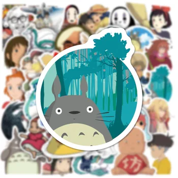 10/50 Adet japon animesi Ghibli Hayao Çıkartmalar Miyazaki Totoro Ruhların Kaçışı Prenses Mononoke KiKi Kırtasiye Sticker Çıkartma Oyuncaklar