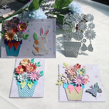 Çiçekler Kesme Ölür Metal Scrapbooking Şablonlar Kalıp Tebrik Kartı Arka Plan Dekorasyon DIY Kabartma Albümü Kağıt Kartları Hediye