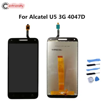 Alcatel One Touch için U5 3G OT4047D lcd ekran+Dokunmatik Ekran Değiştirme Sayısallaştırıcı Montaj Paneli Alcatel OT 4047 Için 4047D lcd