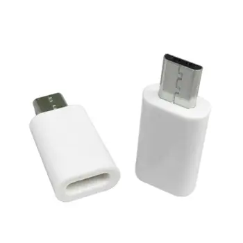 Mikro USB Erkek USB-C Tipi C Dişi Dönüştürücü Adaptör Şarj Veri Konektörü-Samsung-Xiaomi
