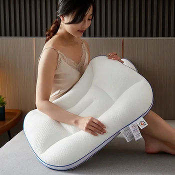 Yetişkin Polyester 3D Çekiş Yastık Yeni Servikal Omurga Çok Fonksiyonlu Yardım Onarım Özel Masaj Uyku Kalitesini Artırmak