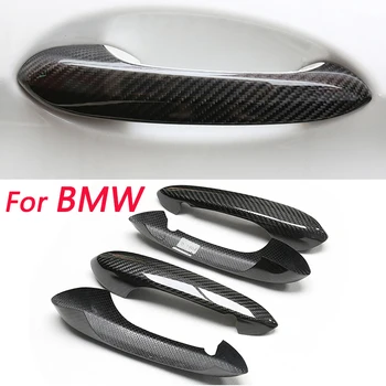 BMW için G20 G30 G31 G38 G32 G01 G02 G05 G06 X3 X4 X5 X6 X7 Yüksek kaliteli karbon fiber araba kapı kolu kolu dış ayar kapağı