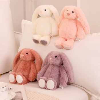 Yumuşak Doldurulmuş Hayvanlar peluş oyuncaklar Çocuklar Uzun Kulak Tavşan Tavşan Uyku Sevimli Karikatür peluş oyuncak Hayvan Bebekler Çocuk doğum günü hediyesi