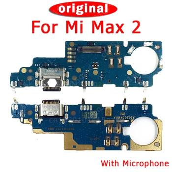 Orijinal Şarj Portu Xiaomi Mi Max 2 İçin Şarj Kurulu USB Fişi PCB Dork Bağlayıcı Flex Kablo Değiştirme Onarım Yedek parça
