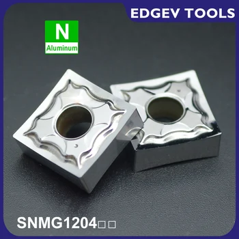 Alüminyum Bakır Kesme Aletleri SNMG120404 SNMG120408 SNMG431 CNC torna Kesici Dış Torna Takım Tungsten Karbür Uçlar