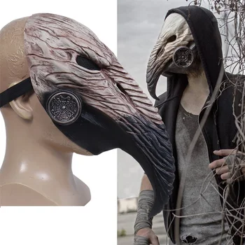 Yeni Serin Steampunk Veba Doktor Maskesi Kuş Gaga Lateks Maskeleri Karnaval Masquerade Cadılar Bayramı Partisi Kostüm Cosplay Sahne