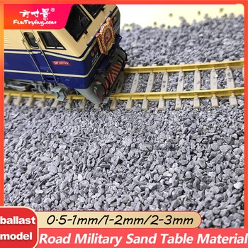 Simülasyon Tren Modeli Parça Balast / balast Çakıl Dıy Mikro Peyzaj Minyatür Kum Masa Modeli Demiryolu Köşe Taşı