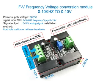 f-v frekans gerilim dönüşüm modülü 0-10 khz için 0-10 v
