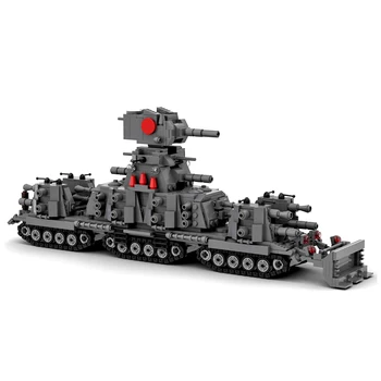1211 Adet DIY Yaratıcı Yapı Taşları Montaj MOC Askeri Tank SSCB KV-44 Süper Ağır Tankı Modeli DIY Montaj Kök Oyuncak Setleri