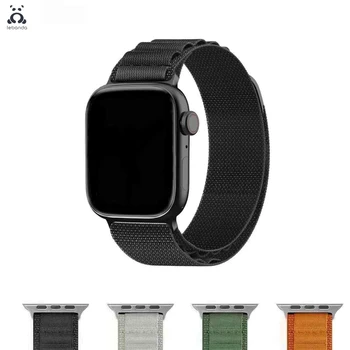 URVOI Alp Döngü Apple Ürünü için Ultra Kayış serisi 8 7 6 SE 54321 G-kanca kapatma dokuma polyester döngü iwatch bileklik 45 49mm