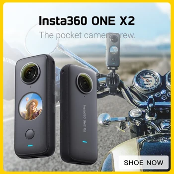 Orijinal Insta360 Bir X2 Spor Eylem Kamera 5.7 K Video Su Geçirmez 10M FlowState Sabitleme Sabit Kamera Modu Eylem Kamera