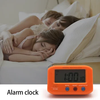 Mini Alarm Colock 5 Renk Değiştirme Dijital Masa Elektronik Gadget dijital alarmlı saat Gece Parlayan Dikdörtgen Çocuklar saat ev dekoru
