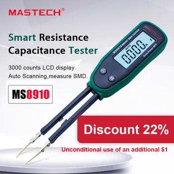MASTECH MS8910 Multimetre Akıllı SMD Tester Otomatik Tarama Direnç Kapasite Diyot Çoklu Test Süreklilik Kontrol Fonksiyonu