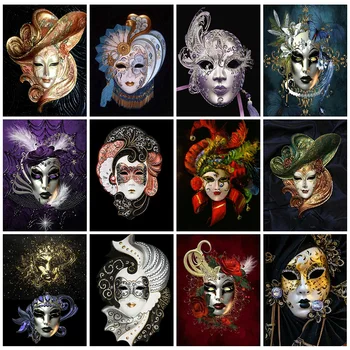 EverShine Elmas Boyama Tam Matkap Kare Portre Elmas Nakış 5D Maskeleri Mozaik Resim Rhinestones Duvar Sanatı