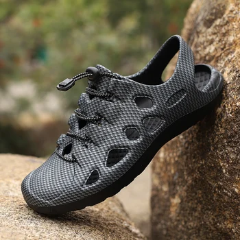 2022 Yaz su ayakkabısı Erkekler kaymaz Hızlı Kuru Yürüyüş Sandalet Moda Açık plaj sandaletleri Rahat Aqua Ayakkabı Erkek Zapatos